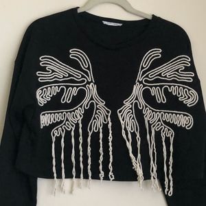 ZARA cropped sweater